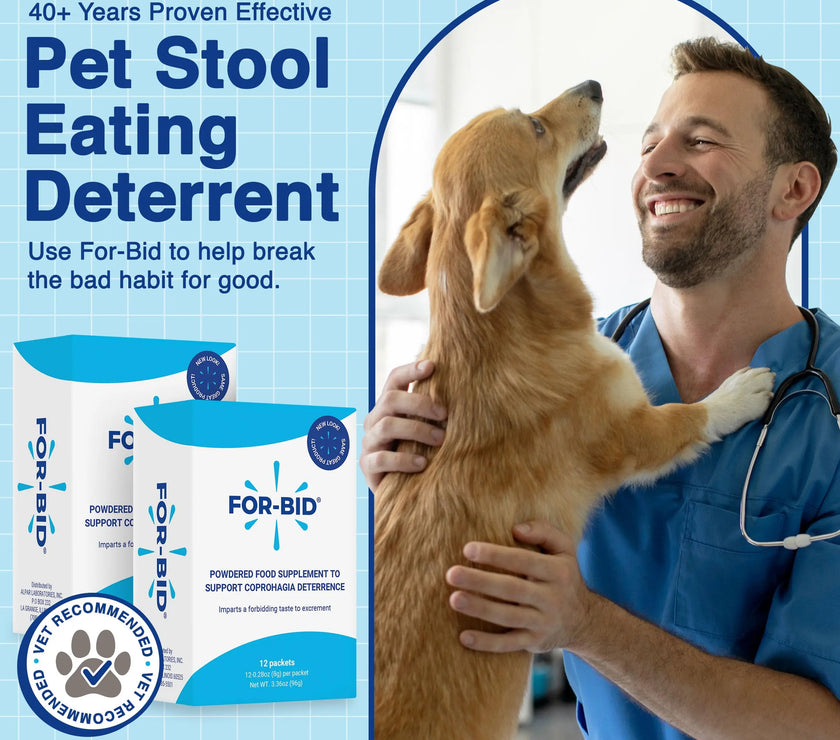 For-Bid Stool Eating Deterrent For Dogs and Cats 12 Sachets Alpar