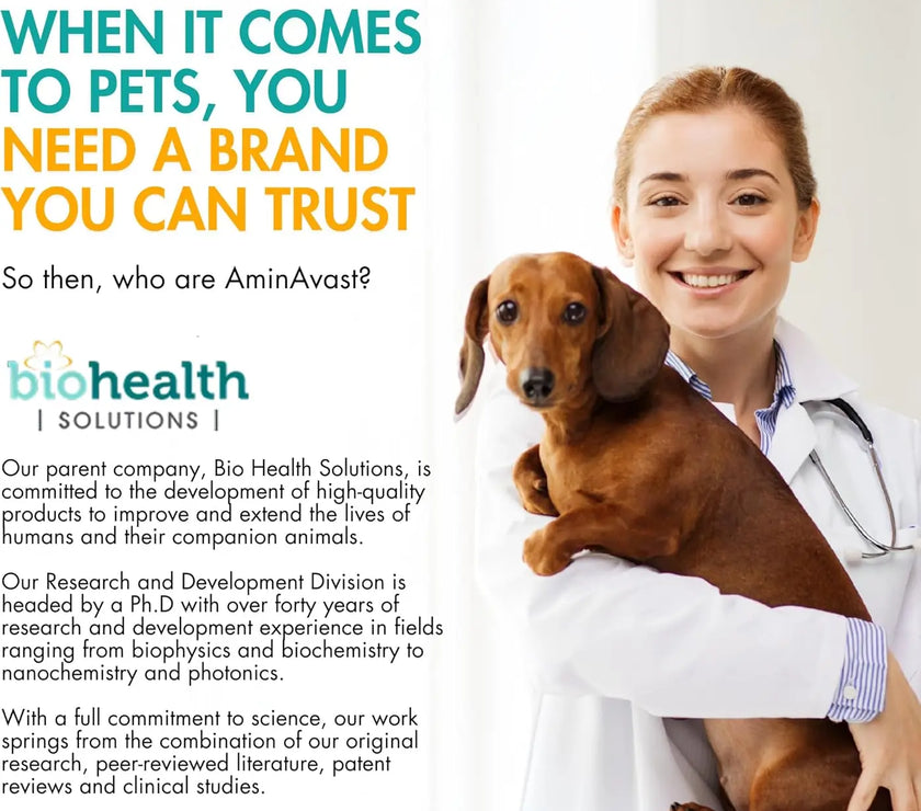 AminAvast Dog Kidney Supplement Supports 60Capsules AminVast