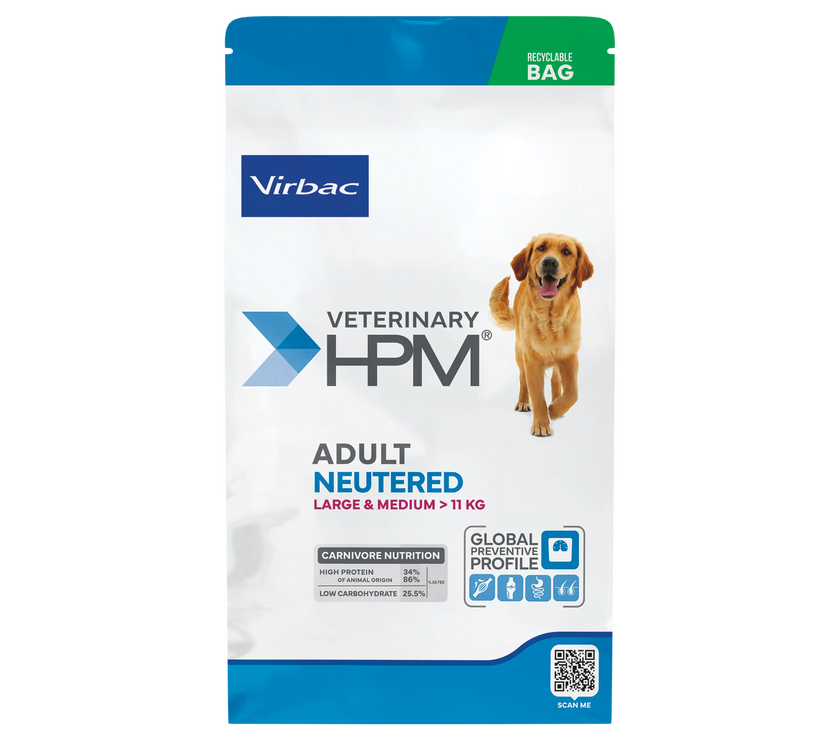 Virbac HPM Adult Neutered Dog Large & Medium Virbac