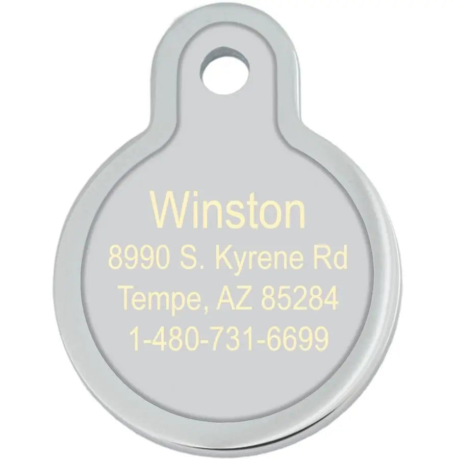 ID Tag Circle Small Raised Edge I'm Loved