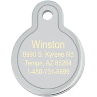 ID Tag Circle Small Raised Edge I'm Loved