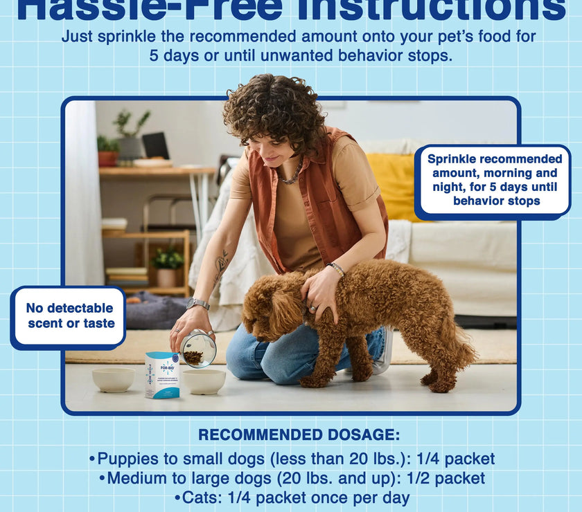 For-Bid Stool Eating Deterrent For Dogs and Cats 12 Sachets Alpar