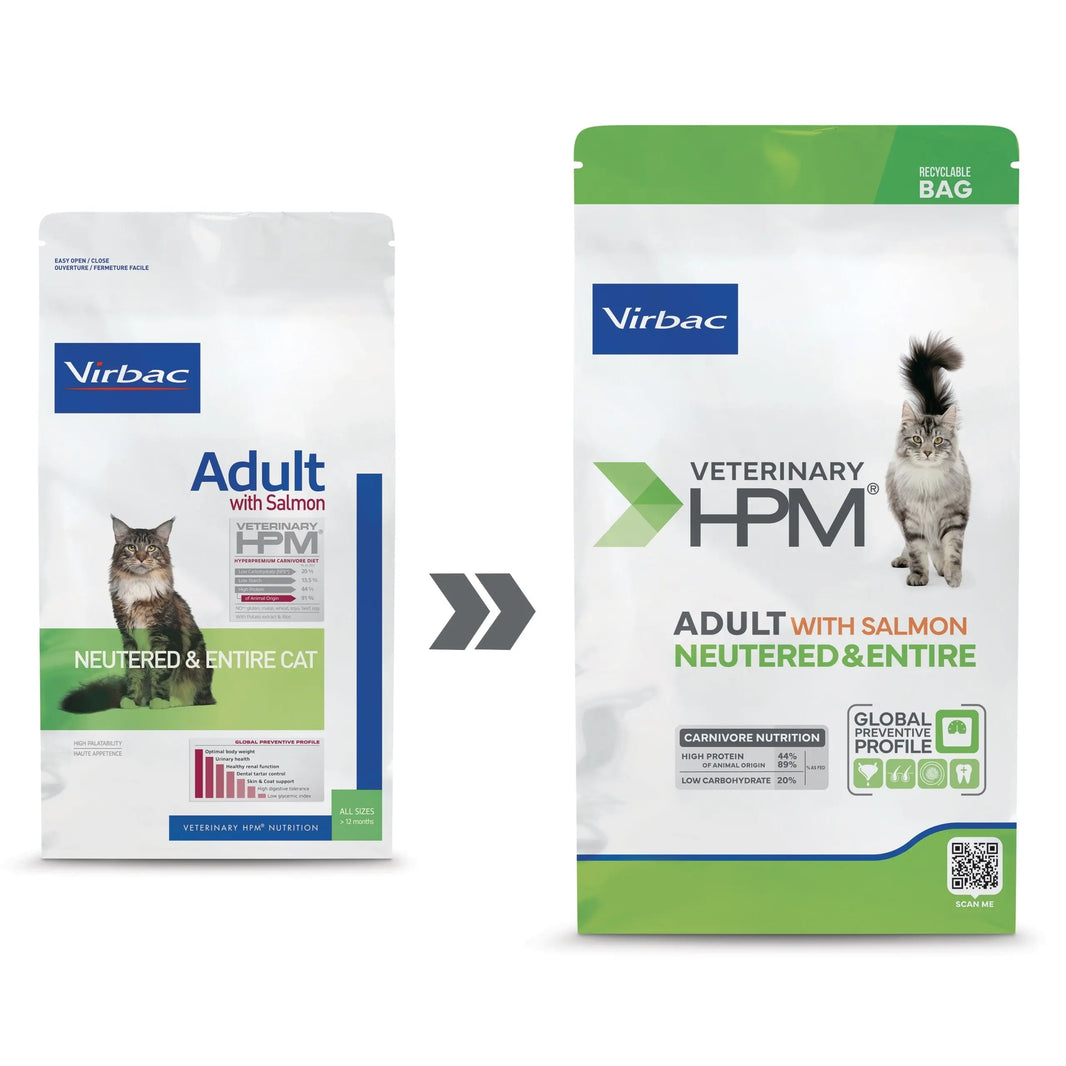Virbac HPM Adult Salmon Neutered & Entire Cat Virbac