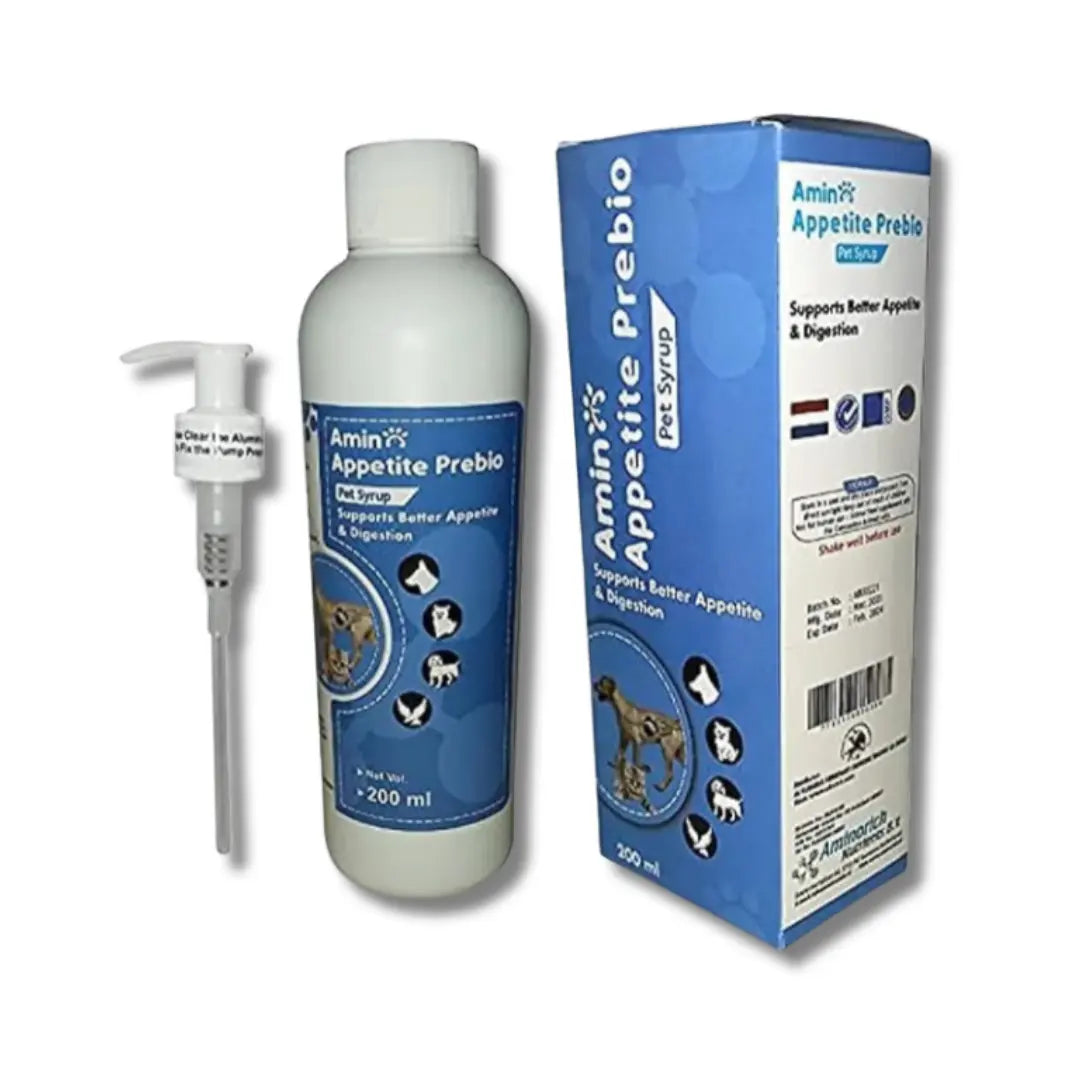 Amino Appetite Prebio Digestion & Growth Pet Syrup 200ml Aminorich Nutrients