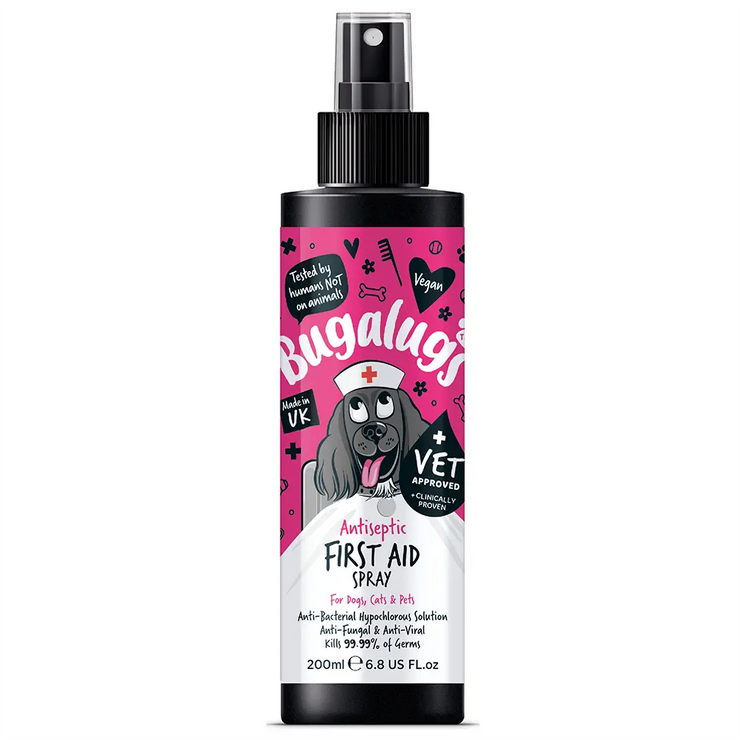 Bugalugs Antiseptic First Aid Spray 200ml (6.8 Fl Oz) Bugalugs