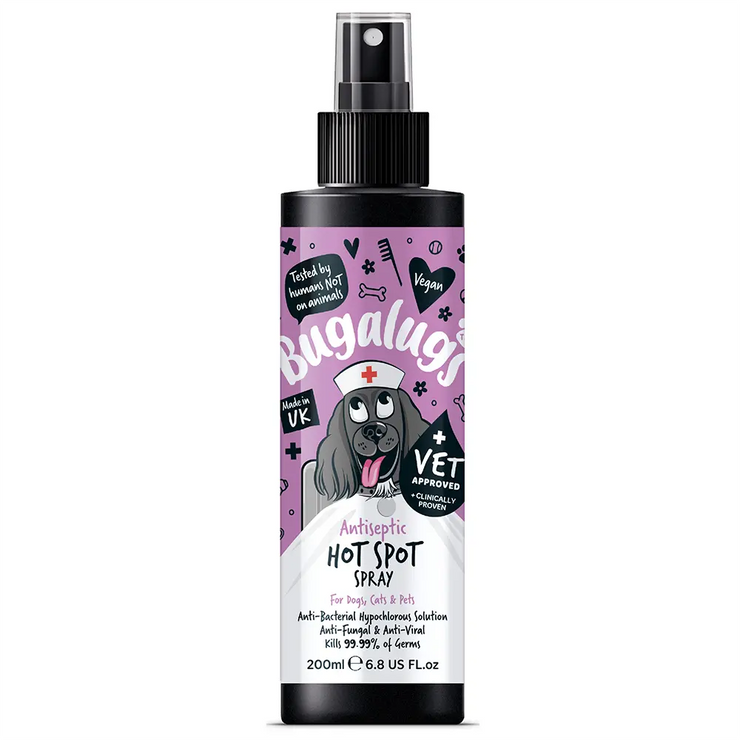 Bugalugs Antiseptic Hot Spot Spray 200ml (6.8 Fl Oz) Bugalugs