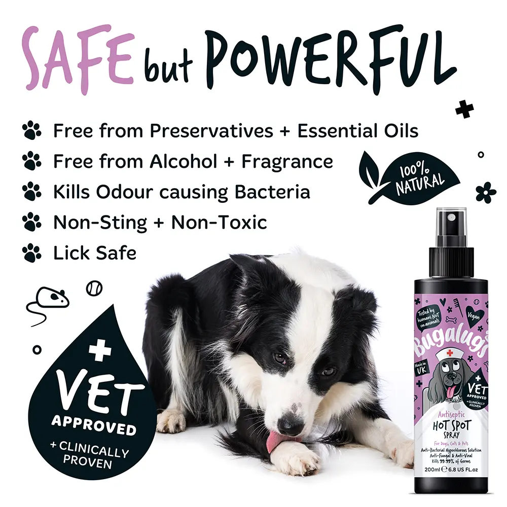 Bugalugs Antiseptic Hot Spot Spray 200ml (6.8 Fl Oz) Bugalugs