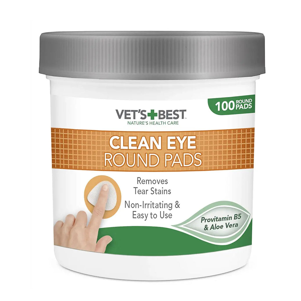 Vet’s Best Clean Eye Round Pads 100pads VET'S BEST
