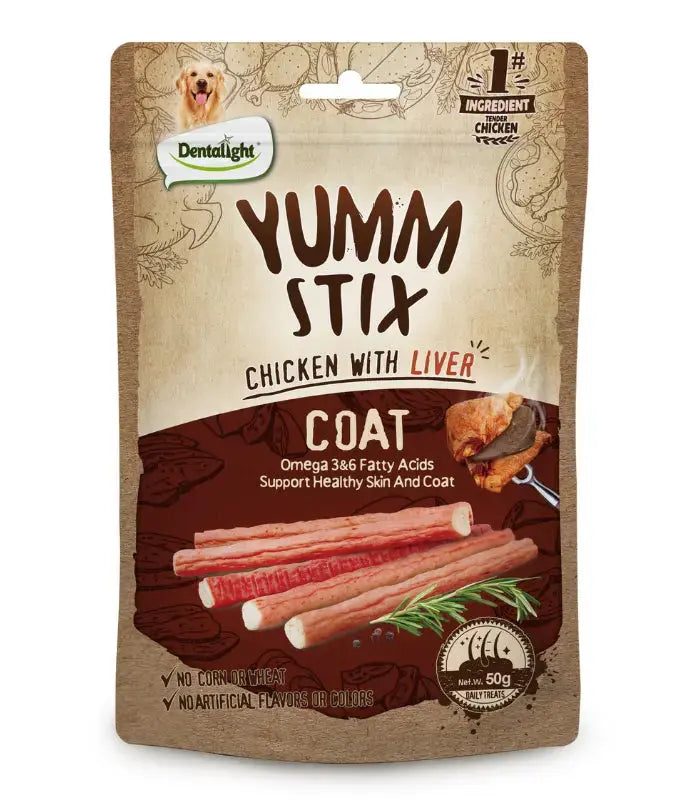 Dentalight Yumm Stix Dog Treat 50g&nbsp; Dentallight