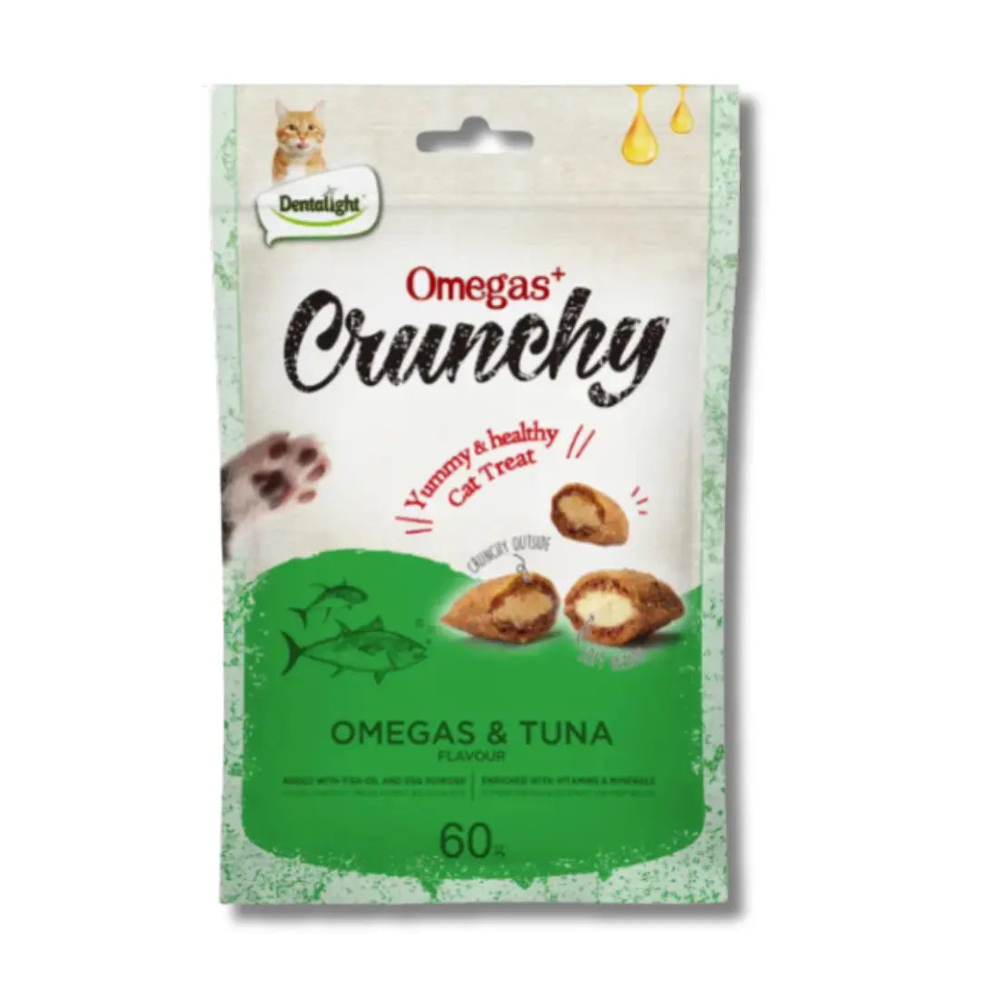 Dentalight Omegas+ Crunchy Cat Treat 60g Dentallight