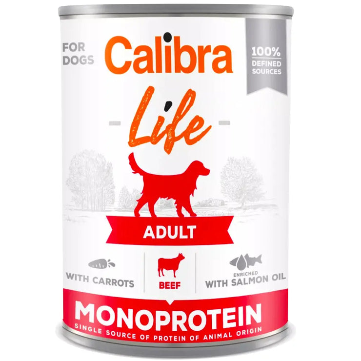 Calibra Dog Life Can Monoprotein Wet Food 400g Calibra