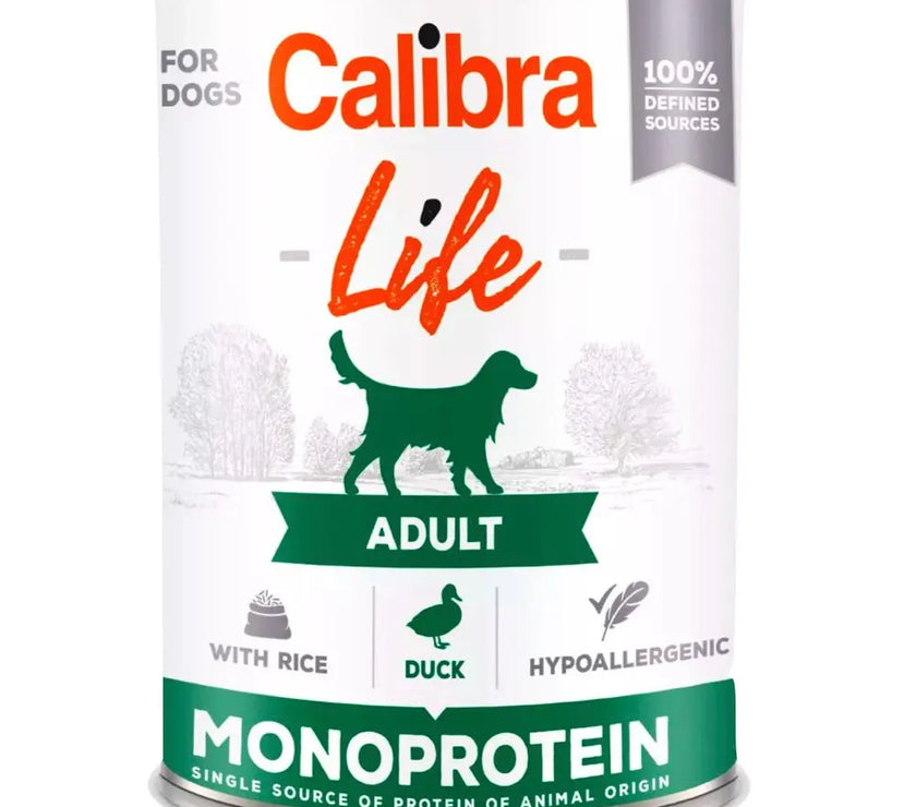 Calibra Dog Life Can Monoprotein Wet Food 400g Calibra