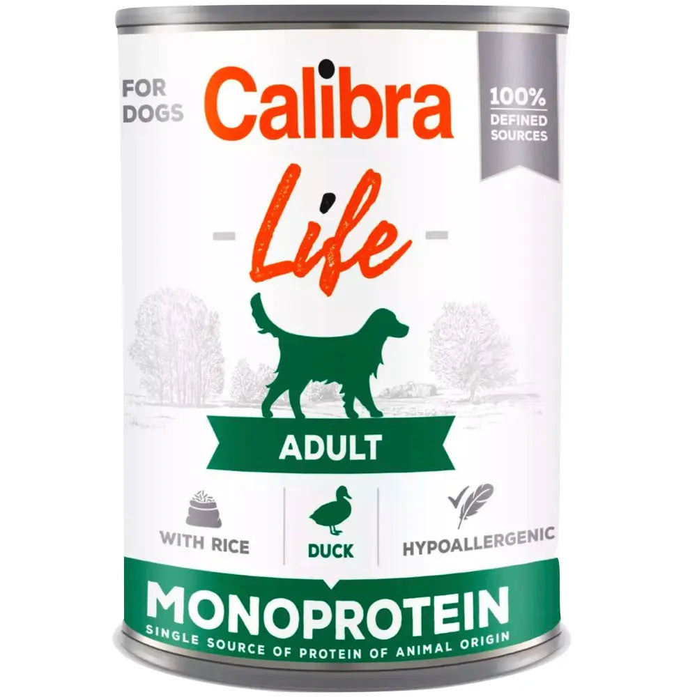 Calibra Dog Life Can Monoprotein Wet Food 400g Calibra