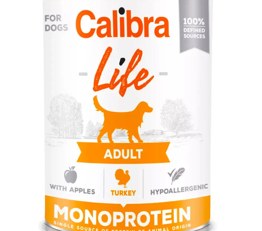 Calibra Dog Life Can Monoprotein Wet Food 400g Calibra