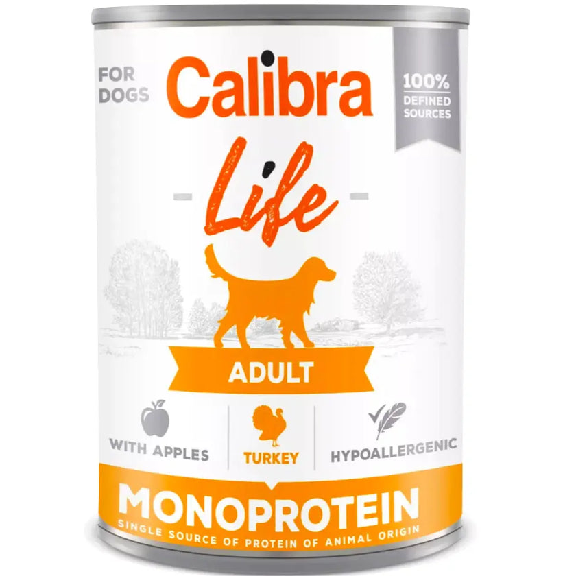 Calibra Dog Life Can Monoprotein Wet Food 400g Calibra