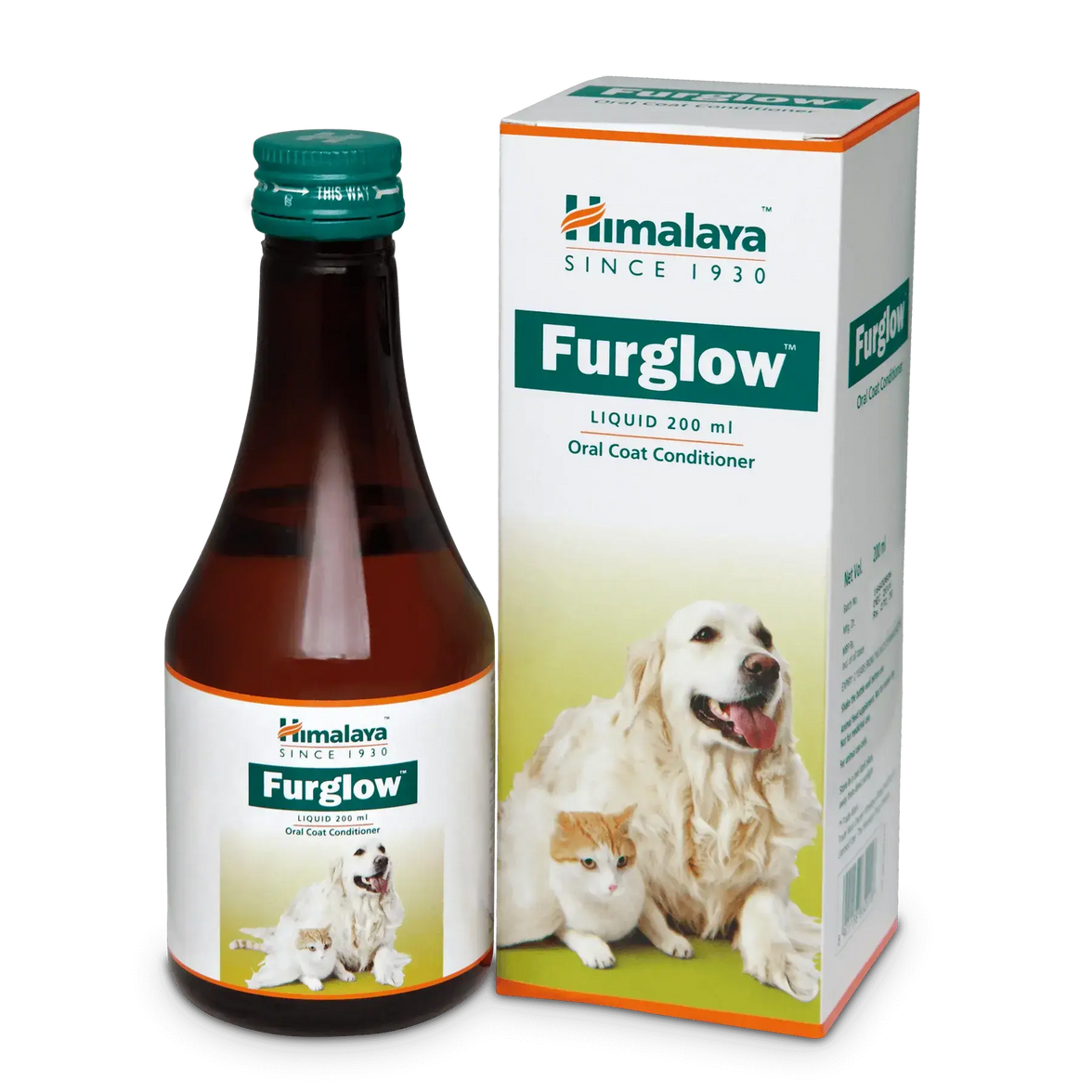 Himalaya Furglow Liquid Oral Skin & Coat Tonic for Dog & Cats 200ML Himalaya