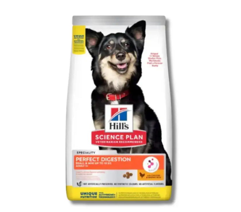 Hill's Science Plan Perfect Digestion Adult 1+ Small and Mini Dog Food with Chicken & Brown Rice Hills