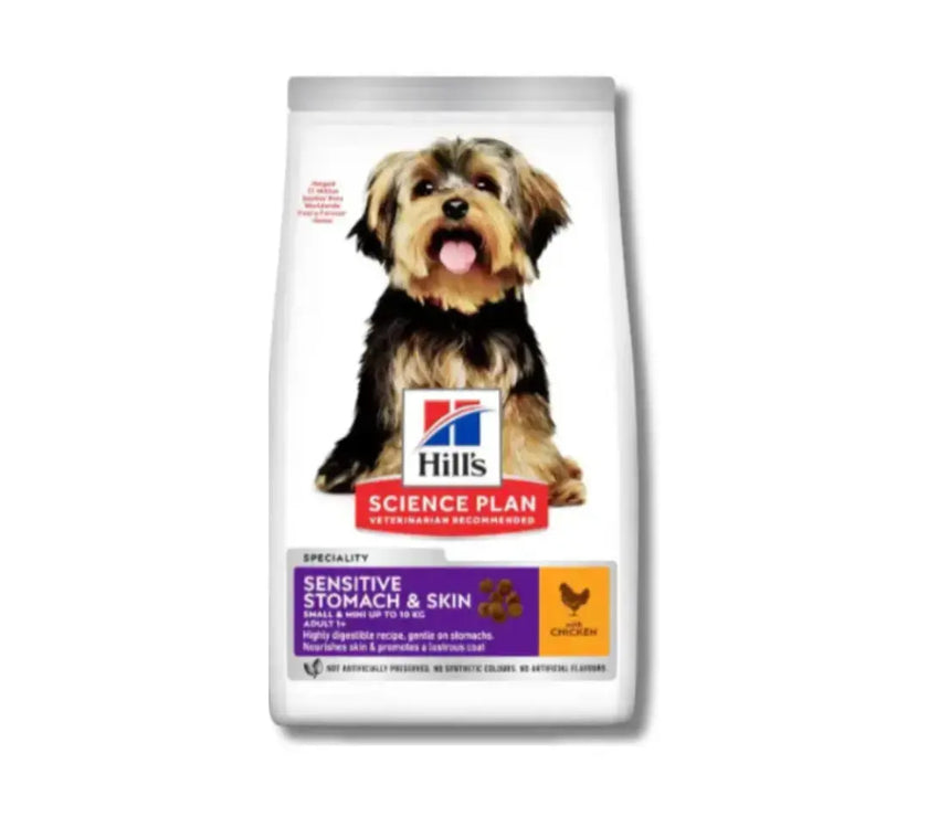 Hill's Science Plan Sensitive Stomach & Skin Small & Mini Adult Dog Food with Chicken 1.5kg Hills