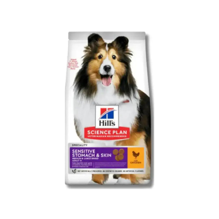 Hill's Science Plan Sensitive Stomach & Skin Medium Adult Dog Food with Chicken Hills