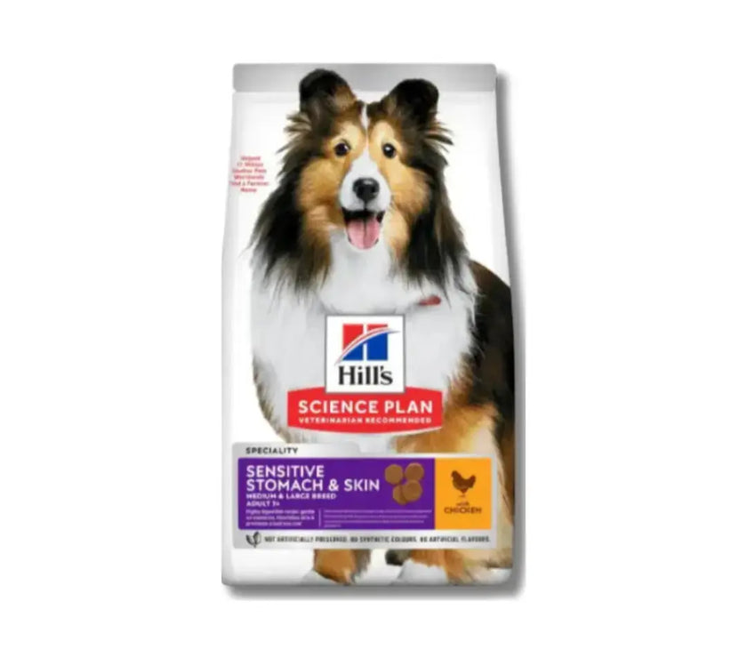 Hill's Science Plan Sensitive Stomach & Skin Medium Adult Dog Food with Chicken Hills