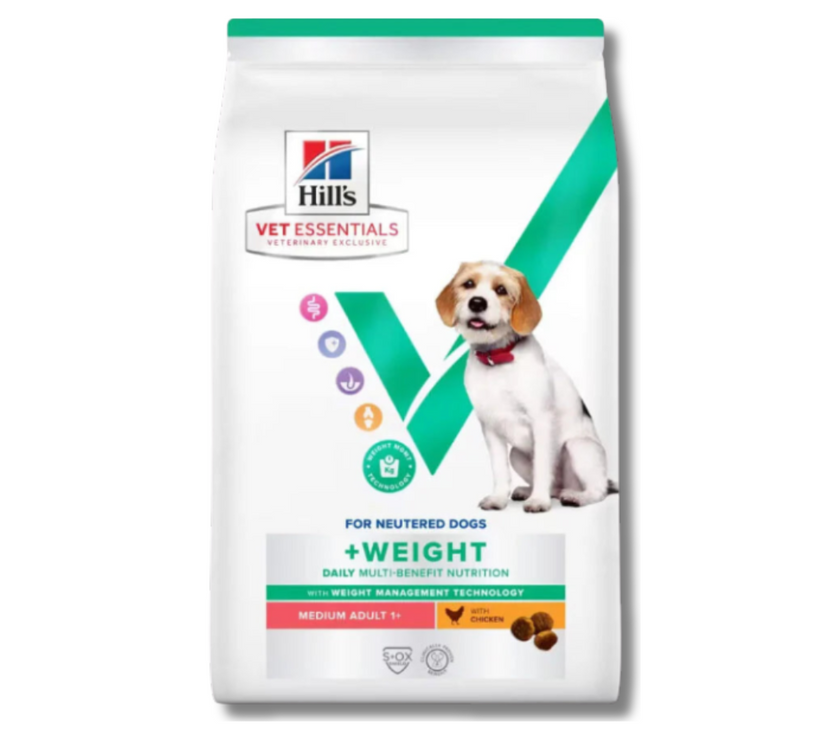 Hill's Vet Essentials Multi-Benefit + Weight Adult 1+Dry Dog Food with Chicken