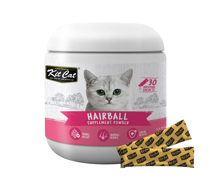 Kit Cat Hairball Supplement Powder 150g (5g x 30 Sachets) Kit Cat