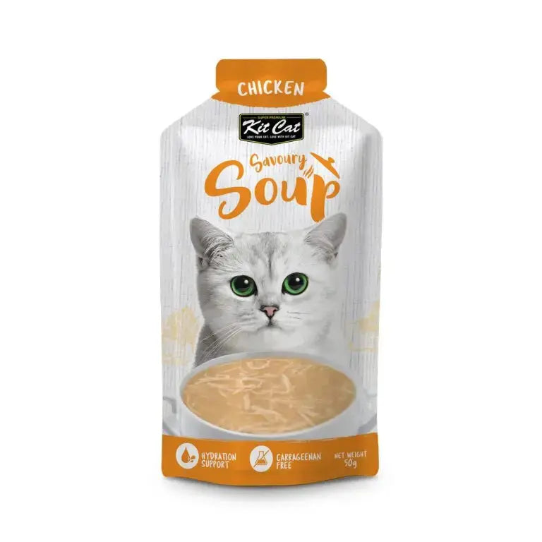 Kit Cat Savoury Soup Chicken 300g 6 X 50g Kit Cat