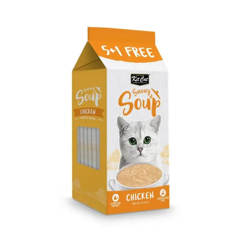 Kit Cat Savoury Soup Chicken 300g 6 X 50g Kit Cat