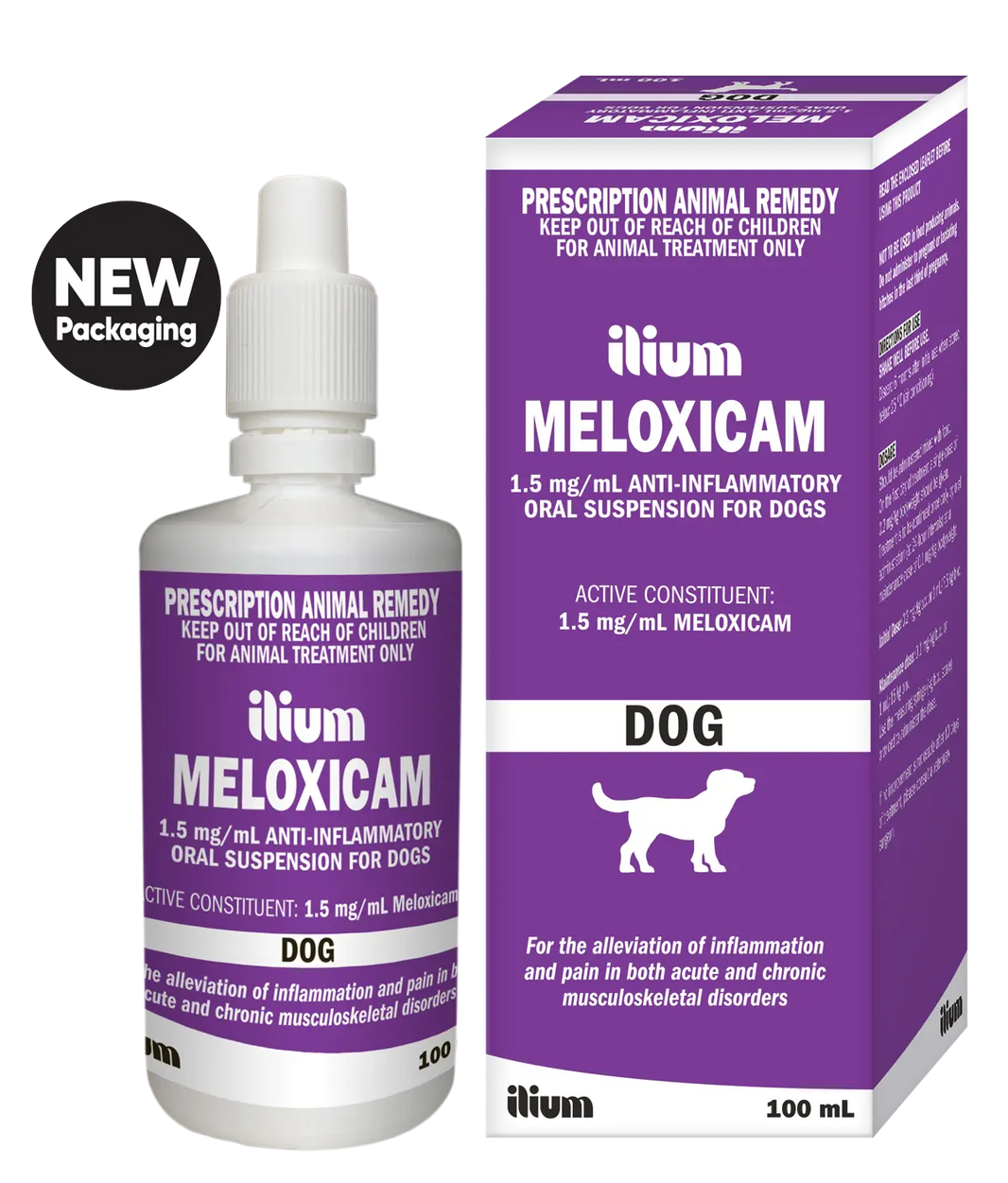 Ilium Meloxicam Suspension 1.5mg for Dogs 100ml Troy Laboratory