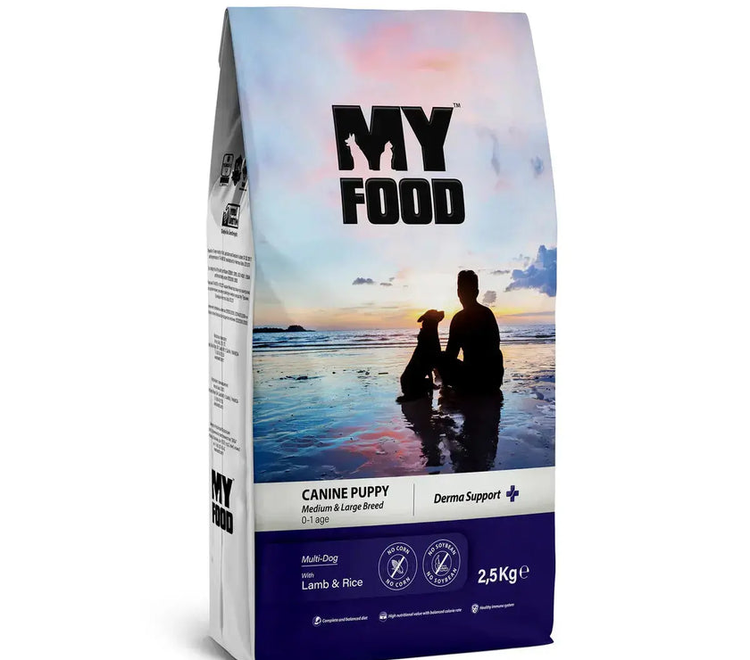 MyFood Puppy Medium & Large Dog Breed Dry Food for Derma Support My Food
