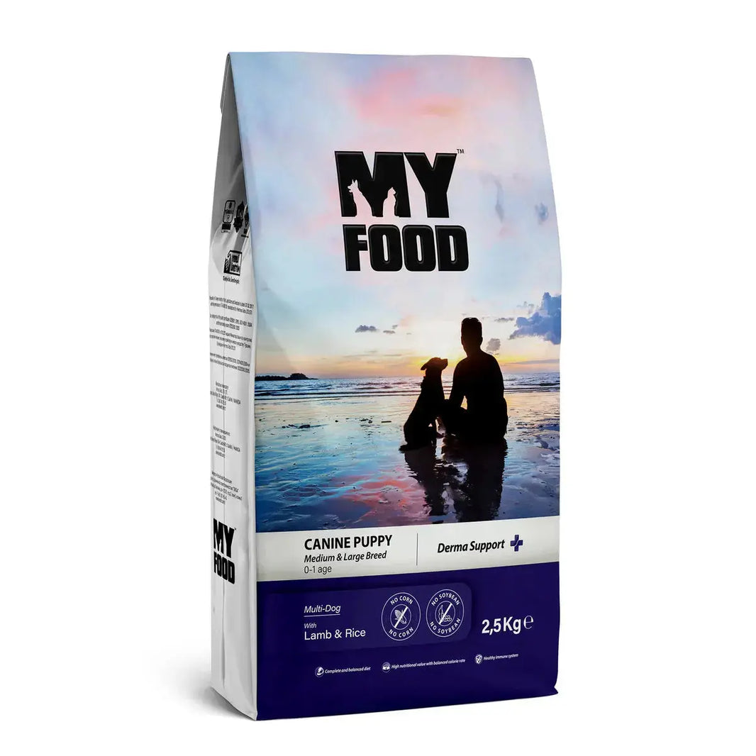 MyFood Puppy Medium & Large Dog Breed Dry Food for Derma Support My Food