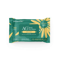NurturePro AG+ Silver Pet Wet Wipes 10 Sheets