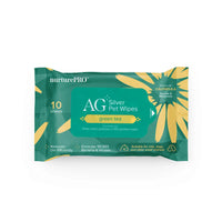 NurturePro AG+ Silver Pet Wet Wipes 10 Sheets
