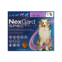 NEXGARD SPECTRA ANTIPARASITIC & DEWORMING CHEWS FOR DOG 15.1 - 30KG Boehringer Ingelheim