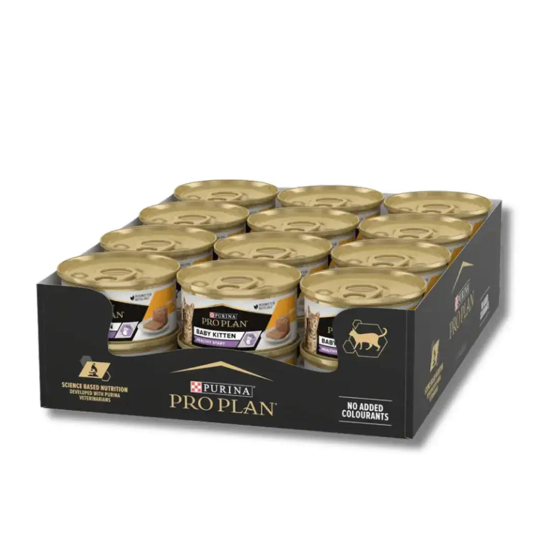 Purina Pro Plan Kitten Baby Mousse Chicken Wet Food Healthy Start 85g Purina Pro Plan