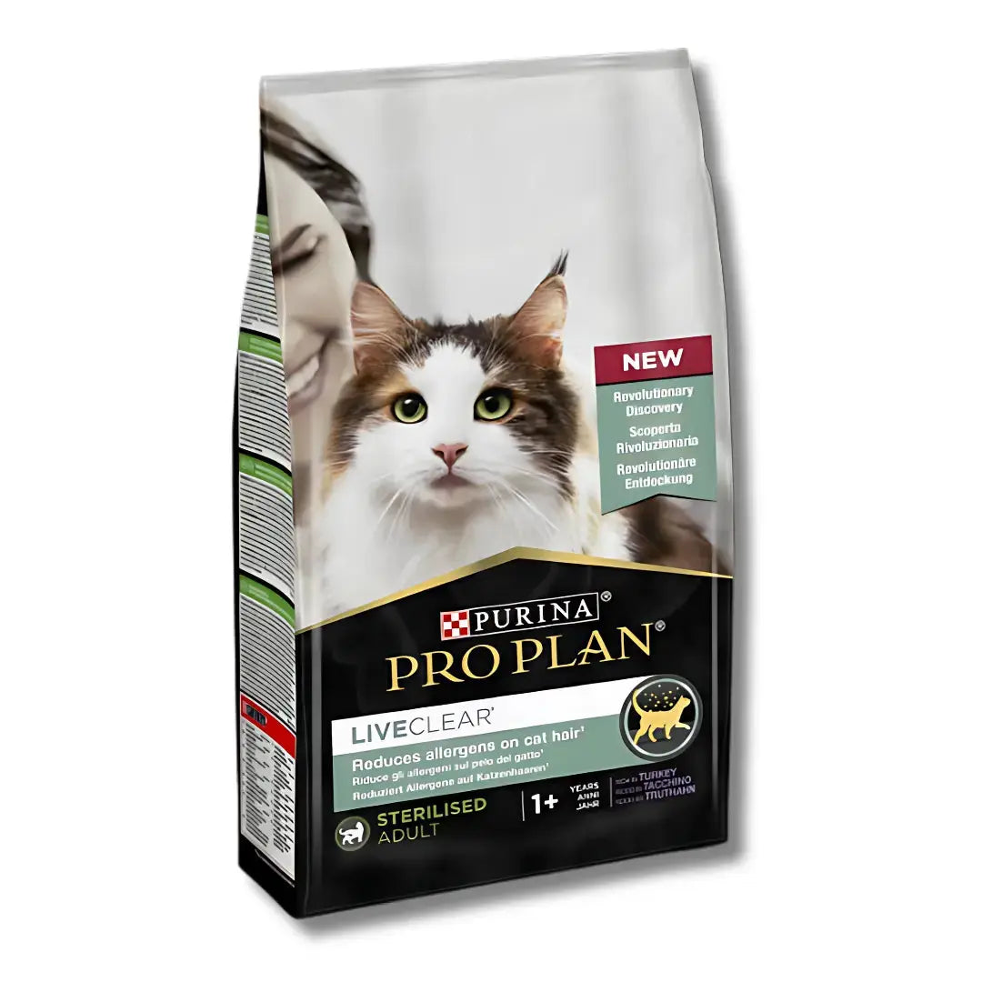 Purina Pro Plan Liveclear Sterilied Adult Rich in Turkey Dry Cat Food 1.4kg Purina Pro Plan