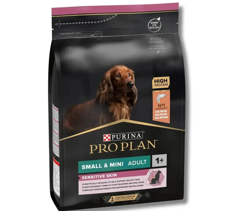Purina Pro Plan Sensistive Skin Small and Mini Adult Dry Dog Food with Salmon 3kg Purina Pro Plan