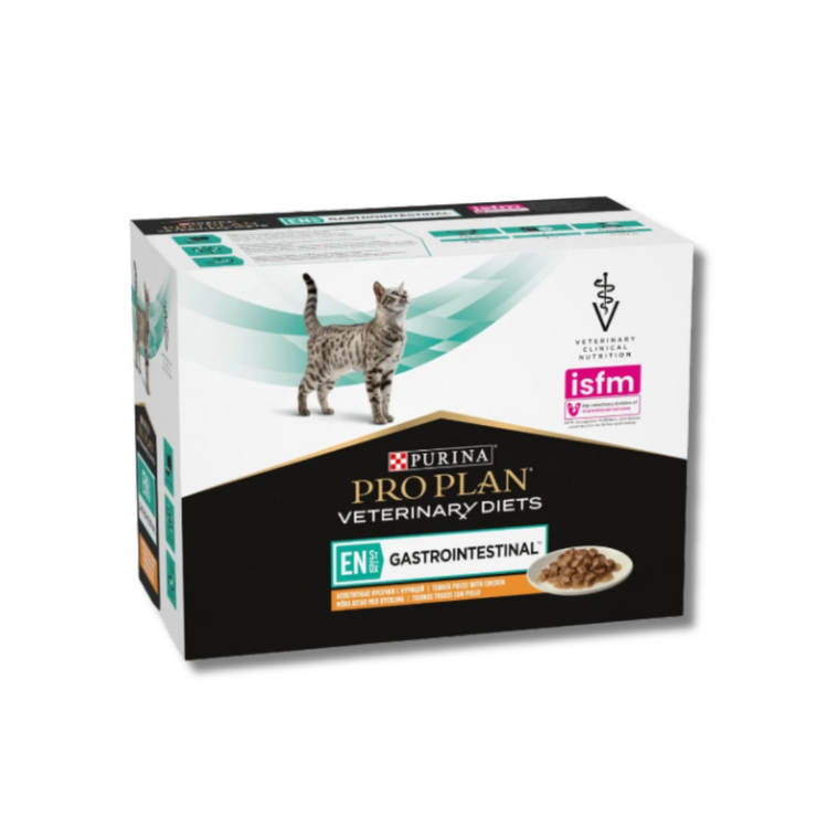 Purina Pro Plan Veterinary Diets Feline en Gastrointestinal Chicken Wet Cat Food 10x85g