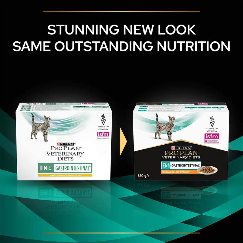PURINA® PRO PLAN® VETERINARY DIETS FELINE EN GASTROINTESTINAL CHICKEN WET CAT FOOD 10x85g Purina Veterinary Diet