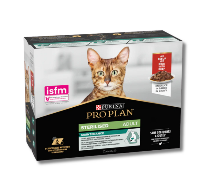 Purina Pro Plan Sterilised Adult Wet Cat Food Multipack 10x85g