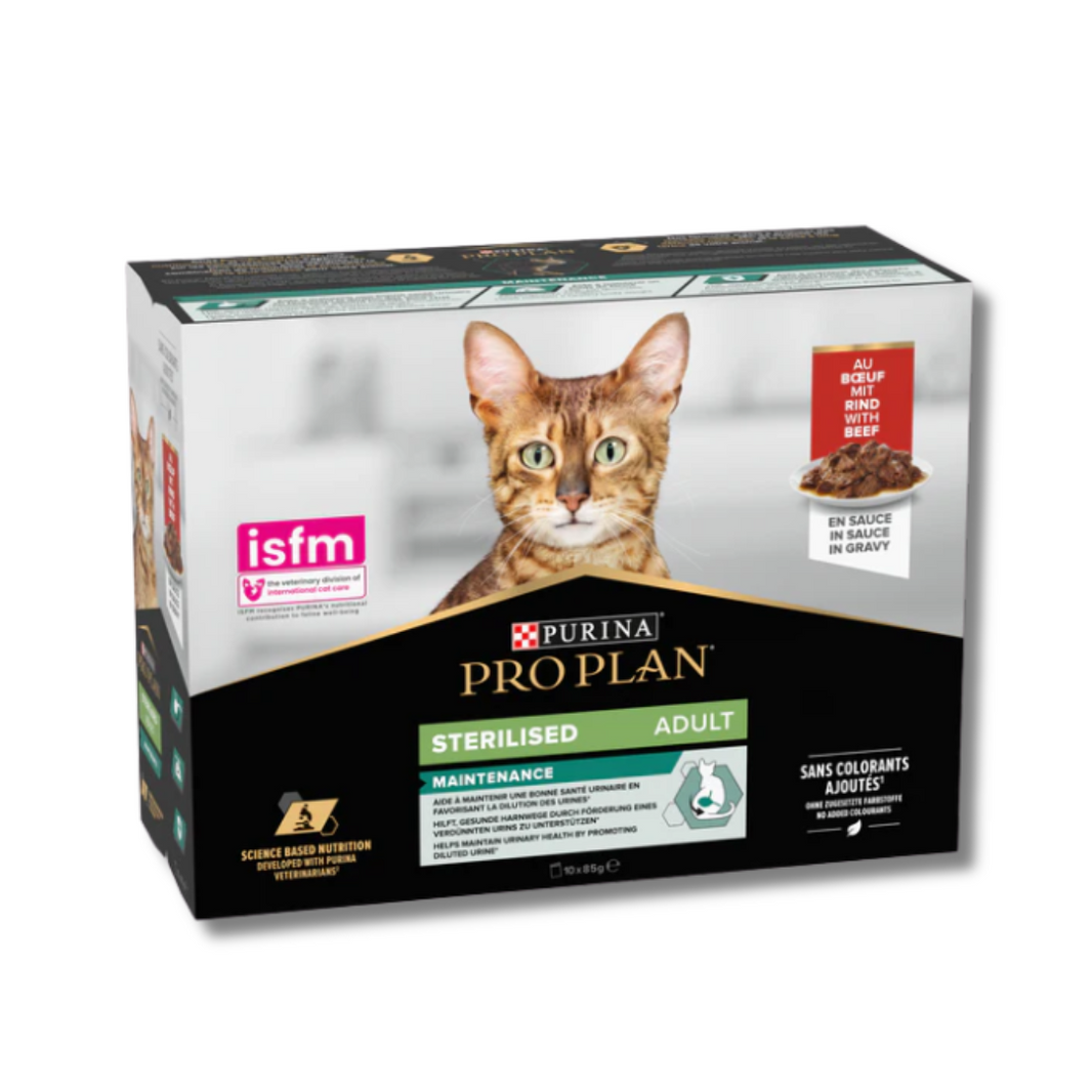 Purina Pro Plan Sterilised Adult Wet Cat Food Multipack 10x85g