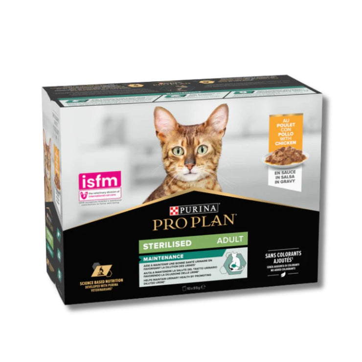 Purina Pro Plan Sterilised Adult Wet Cat Food Multipack 10x85g