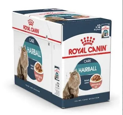 Royal Canin Feline Care Nutrition Hairball Gravy Wet Food 12x85g