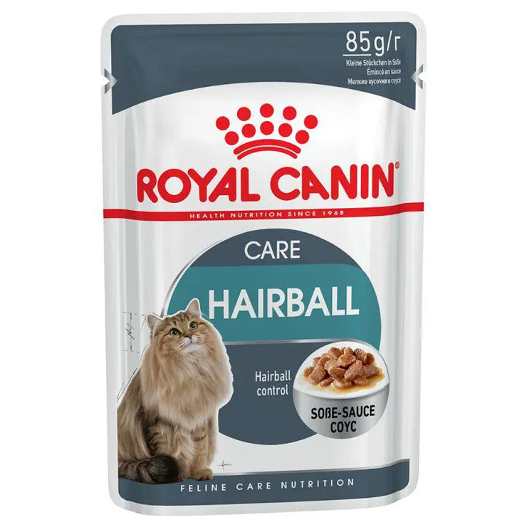 Royal Canin Feline Care Nutrition Hairball Gravy Wet Food 12x85g