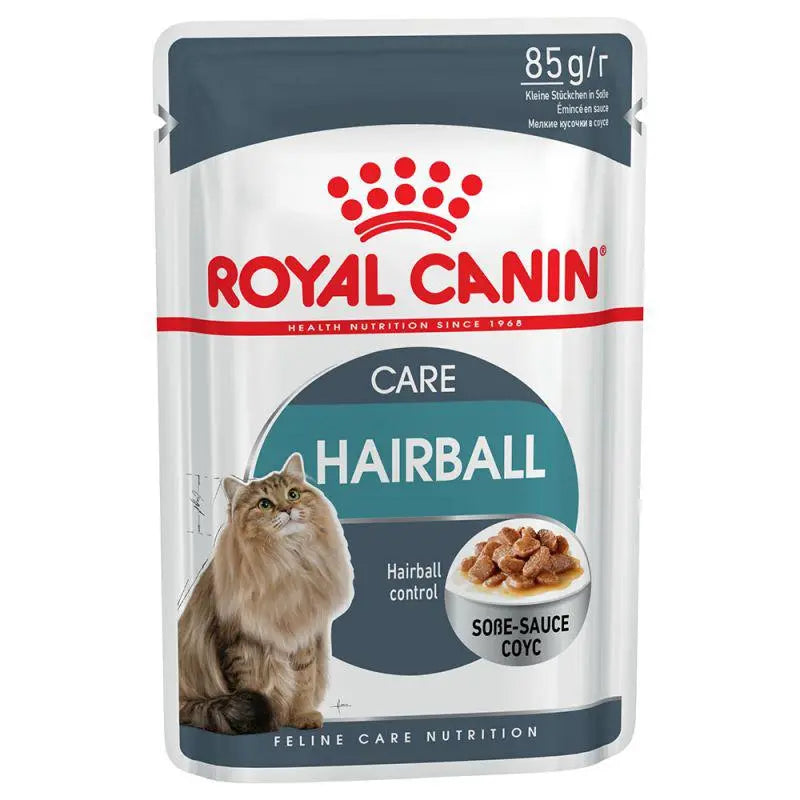 Royal Canin Feline Care Nutrition Hairball Gravy Wet Food 12x85g
