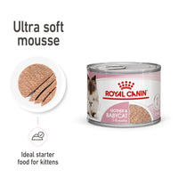 Royal Canin Feline Mother and Babycat Mousse Wet Food Can 12x195g