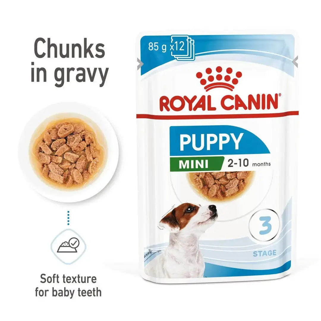Royal Canin Size Health Nutrition Mini Puppy Wet Food Pouch 10x85g Royal Canin