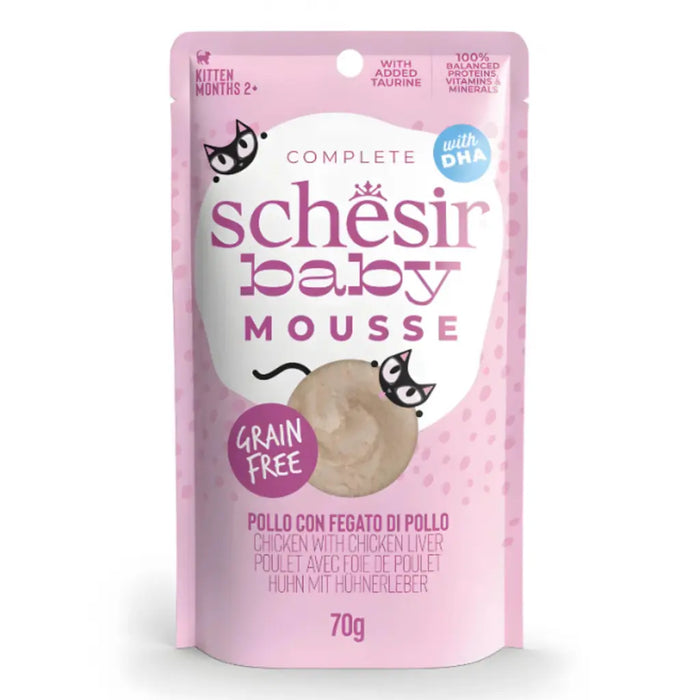 Schesir Baby Mousse Kitten Chicken With Chicken Liver 70g Schesir