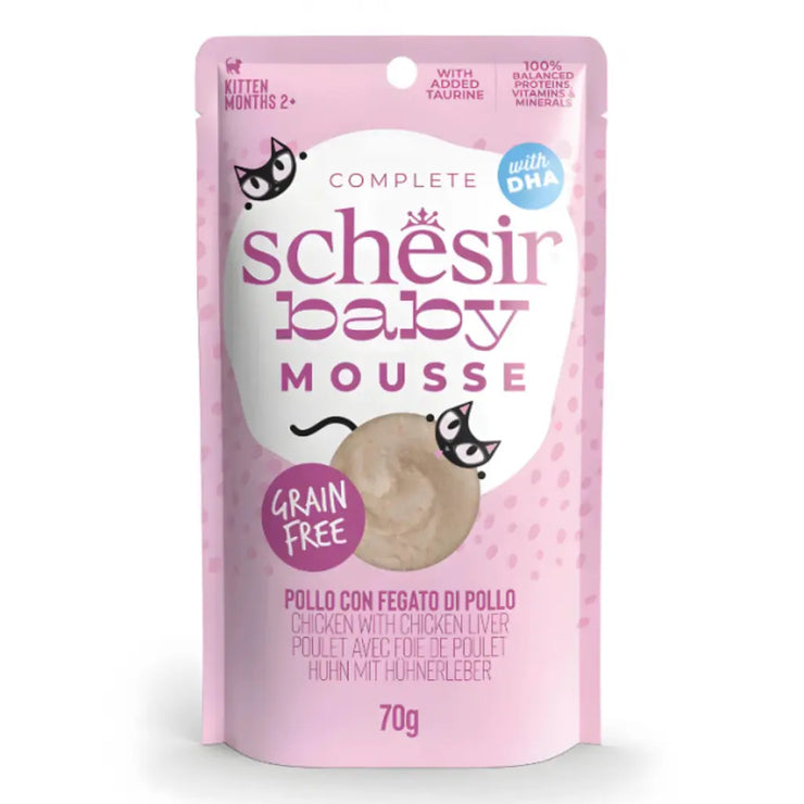 Schesir Baby Mousse Kitten Chicken With Chicken Liver 70g Schesir