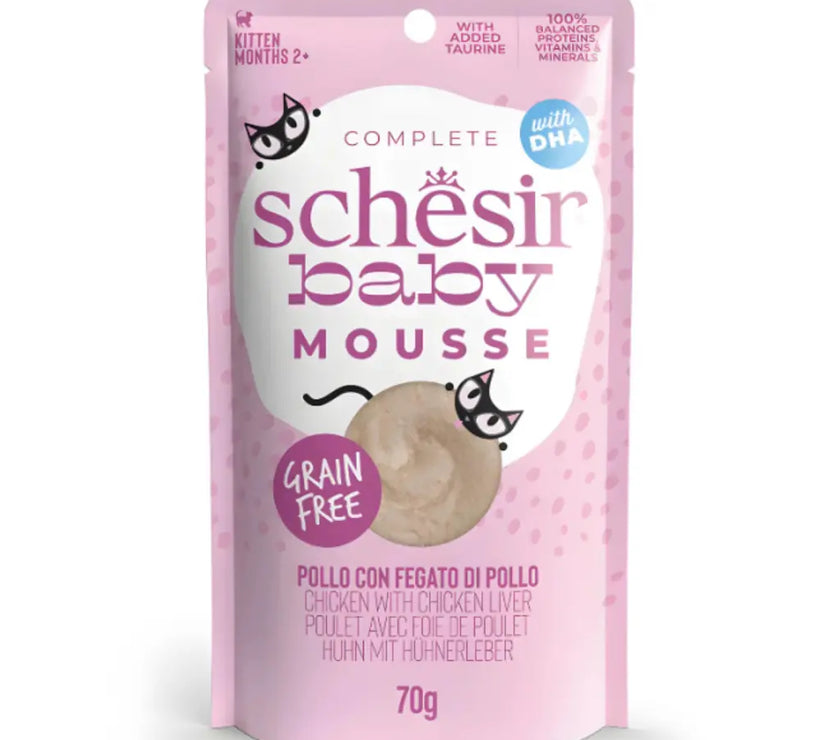 Schesir Baby Mousse Kitten Chicken With Chicken Liver 70g Schesir